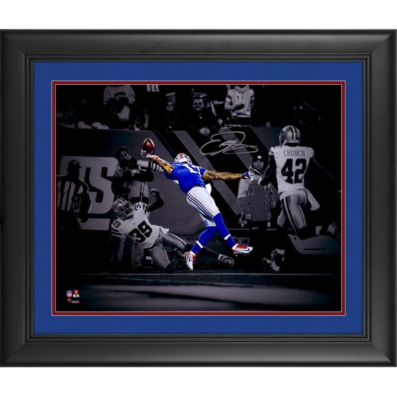 Odell Beckham, Jr. New York Giants Framed Autographed 16" x 20" Spotlight Photograph - The Catch - Fanatics Authentic Certified
