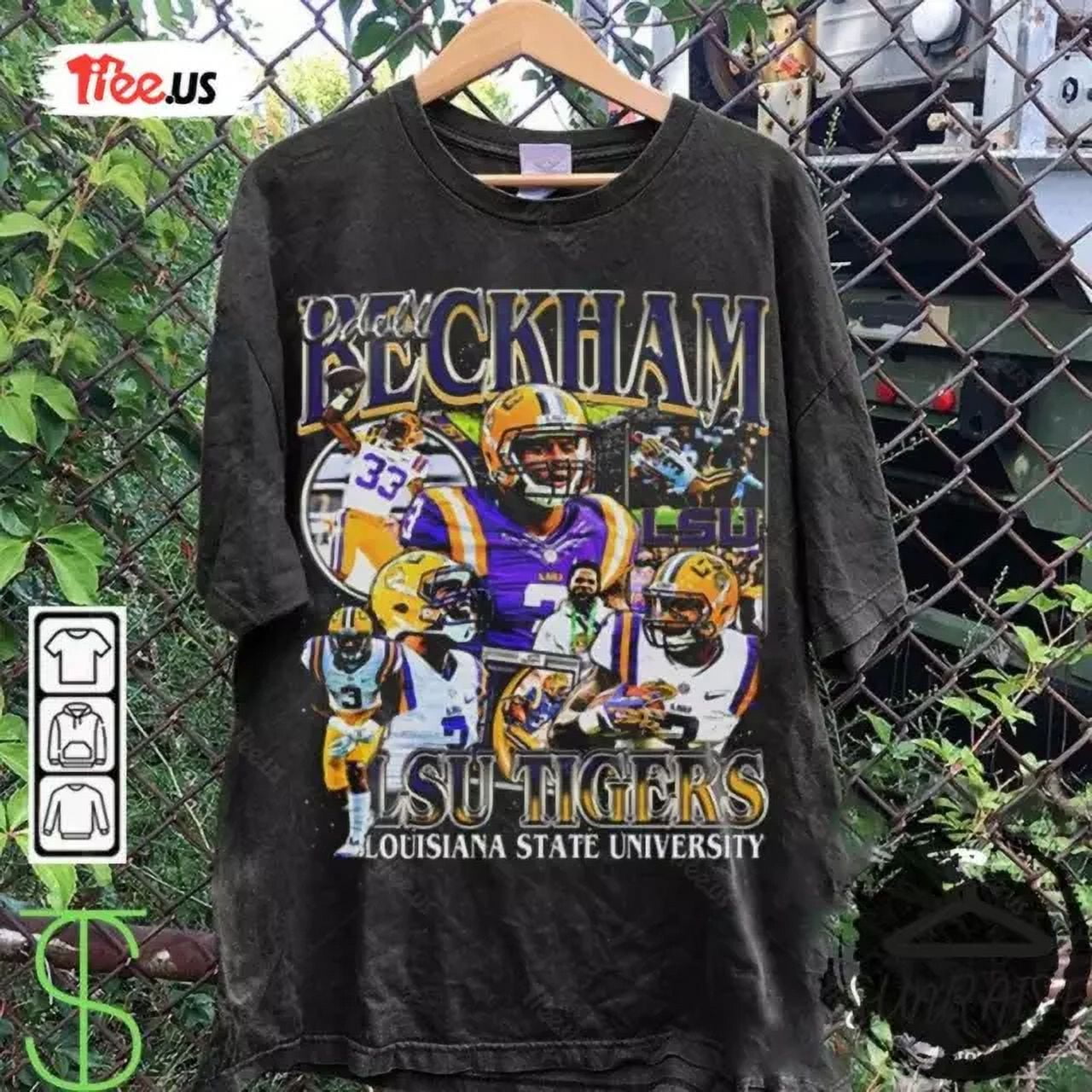 Odell Beckham Jr Vintage 90s Graphic Unisex T Shirt Football Bootleg Tee Walmart
