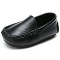 thumbnail image 1 of Odema Toddler Boys Soft Split Leather Slip-On Loafer Boat Dress Shoes, 1 of 7