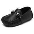 thumbnail image 1 of Odema Toddler Boys Soft Split Leather Slip-On Loafer Boat Dress Shoes, 1 of 6