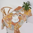thumbnail image 1 of Odenmar Daisy Floral Round Tablecloth 60 Inch, Farmhouse Waterproof Table Cover, Rustic Flower Design for Dining Table, Kitchen, Party Indoor Outdoor, 1 of 7