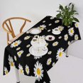 thumbnail image 1 of Odenmar Daisy Floral Round Tablecloth 60 Inch, Farmhouse Waterproof Table Cover, Rustic Flower Design for Dining Table, Kitchen, Party Indoor Outdoor, 1 of 7
