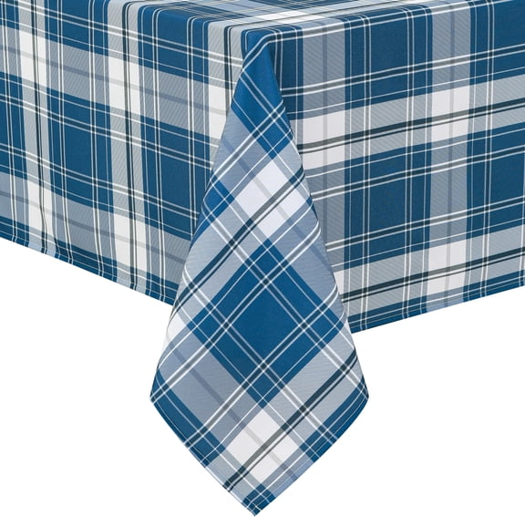Odenmar Rectangle Gingham Tablecloth 60 x 84 Inch, Waterproof Washable Plaid Table Cover, Checkered Table Cloth for Dining Table Kitchen Indoor Outdoor Multiple Colors