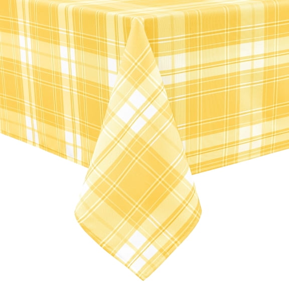 Odenmar Rectangle Gingham Tablecloth 60 x 84 Inch, Waterproof Washable Plaid Table Cover, Checkered Table Cloth for Dining Table Kitchen Indoor Outdoor Multiple Colors