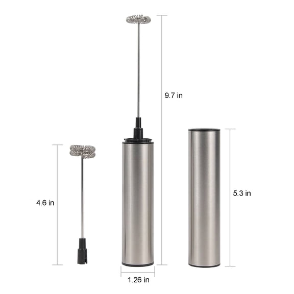 Odenmar-USB Rechargeable Electric Milk Frother, Handheld Coffee Foam Maker with Stainless Steel Whisk