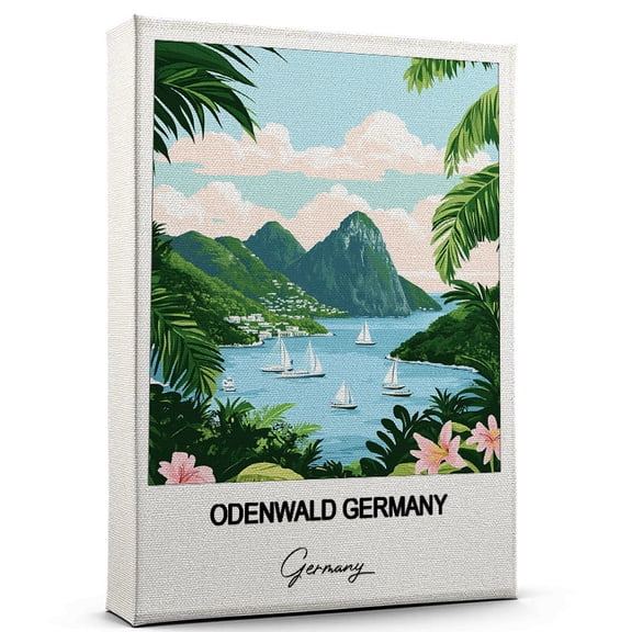 Odenwald Germany Travel Wall Canvas Elegant and Cultural Art Print Germany Canvas Print Ideal Gift for Travel Lovers