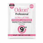 Odeon Professional Ultra-Lifting Powder Lightener, Dust-Free Hair Bleach, Up to 9++ Levels of Lift, 1.411 oz