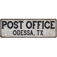 thumbnail image 1 of Odessa, Tx Post Office Metal Sign Vintage 8x24 108240011220, 1 of 1