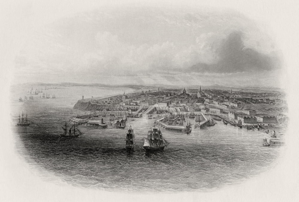 Odessa Ukraine Russia From A 19Th Century Print Canvas Art - Ken Welsh Design Pics (17 x 11)