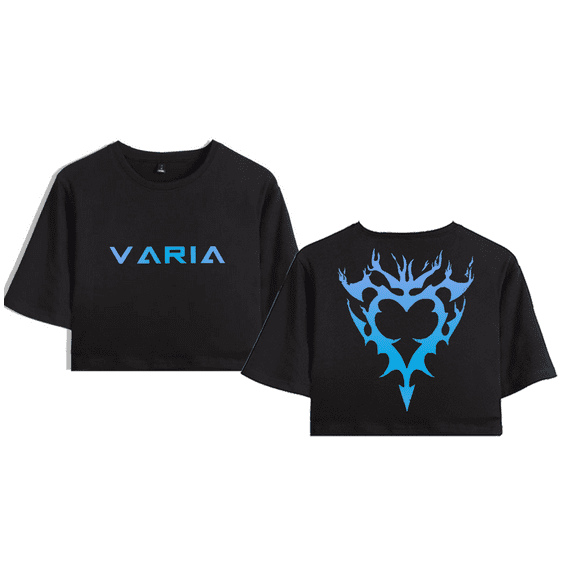 Odetari Merch Hades Crop Top Midriff-Baring T-shirt Women Girl Rapper Short Sleeve