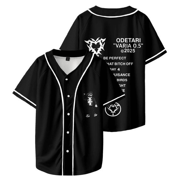 Odetari Merch Playdough Baseball Shirt Fashion Short Sleeve Casual Shirts