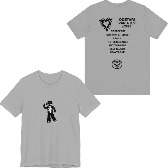 Odetari Merch Playdough T-shirt Fashion Men Women Rapper Short Sleeve Casual Graphic Tee