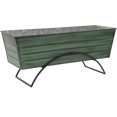 Odette Large Green Flower Window Box with Stand