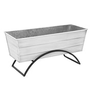 Odette Stand with Flower Box, White - Medium