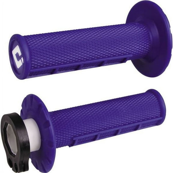 ODI MX V2 Lock-On Grips | Half Waffle | Twist Throttle | Blue (H36HWU)