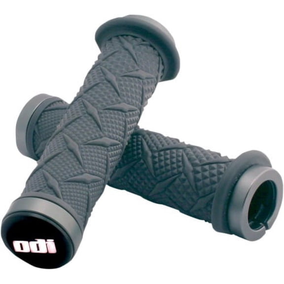 Odi J30XTH-S ATV Xtreme Lock-On Grips - Graphite - Silver Clamp
