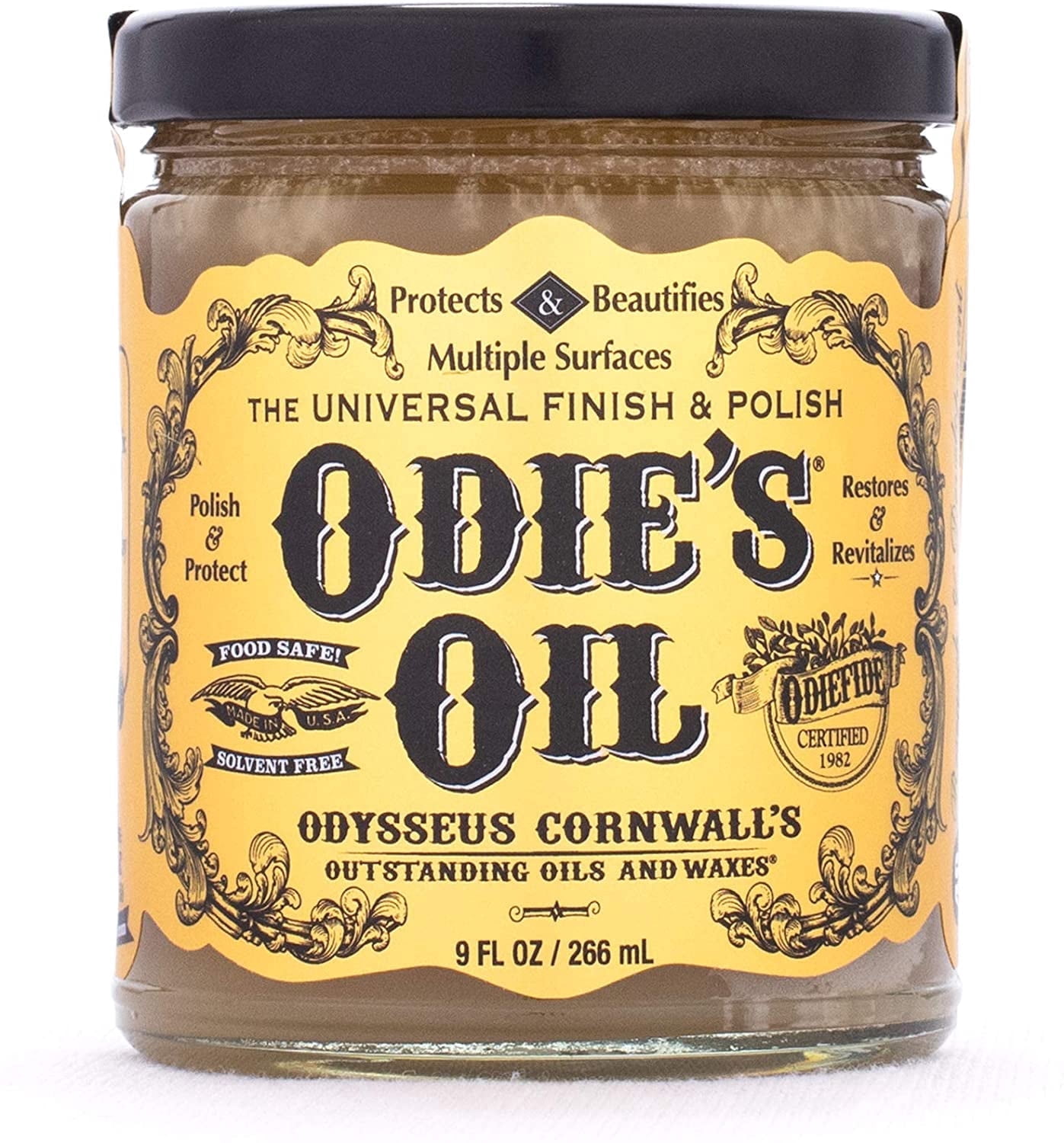 Universal Soolvent Odie's Oil, Universal Wood Finish, 9oz Jar, Food Safe - Walmart.com