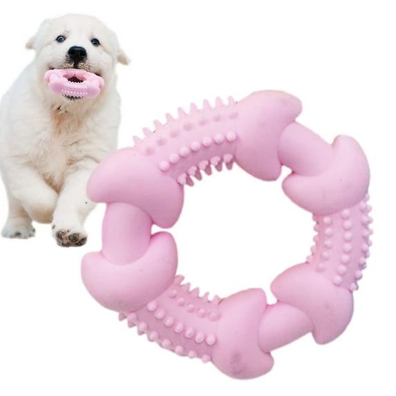 Odies Dog Chew Toys for Aggressive Chewers, Indestructible Tough Teeth Grinding Interactive Dog Chew Toys for Small/Medium/Large Dog Breeds, Creamy Scent Dog Toys,Pink