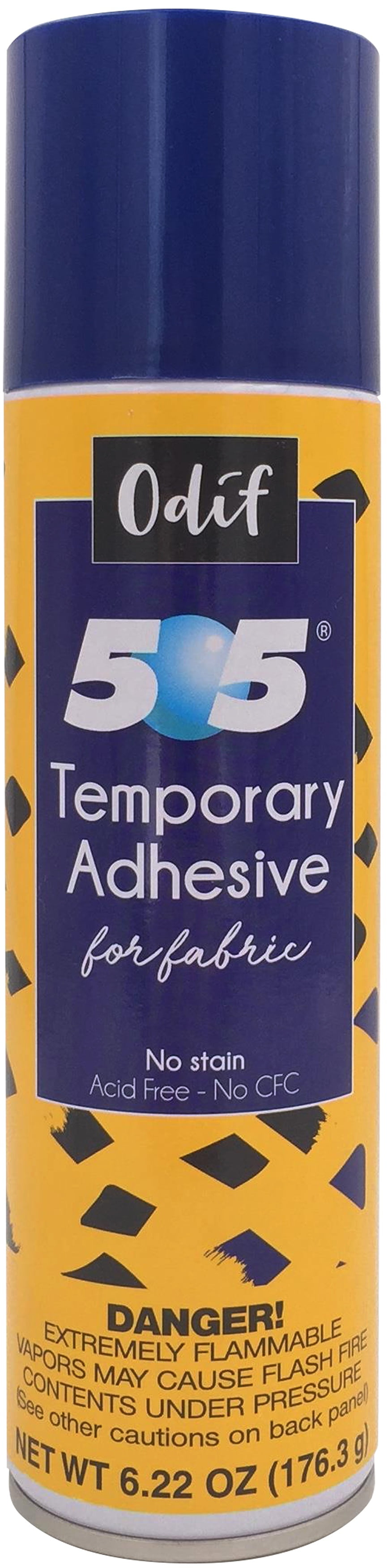 Odif 505 repositionable Unisex Adult Basting Spray Adhesive, Aerosol Gas Clear, 6.22 oz