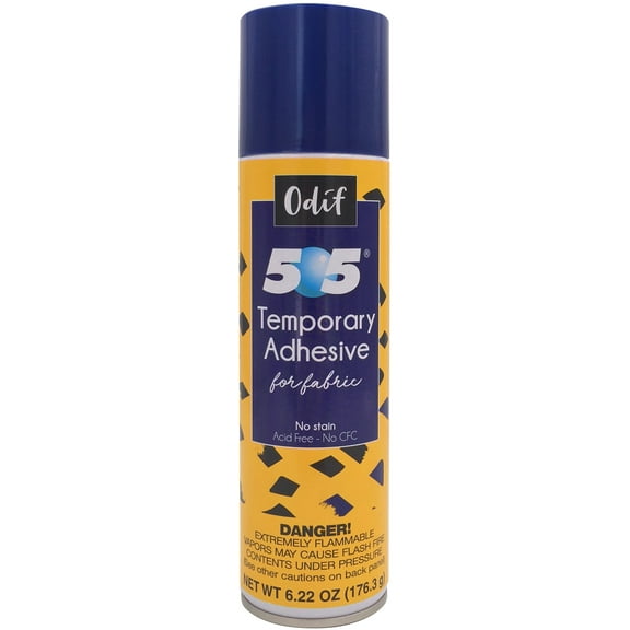 Odif 505 repositionable Unisex Adult Basting Spray Adhesive, Aerosol Gas Clear, 6.22 oz