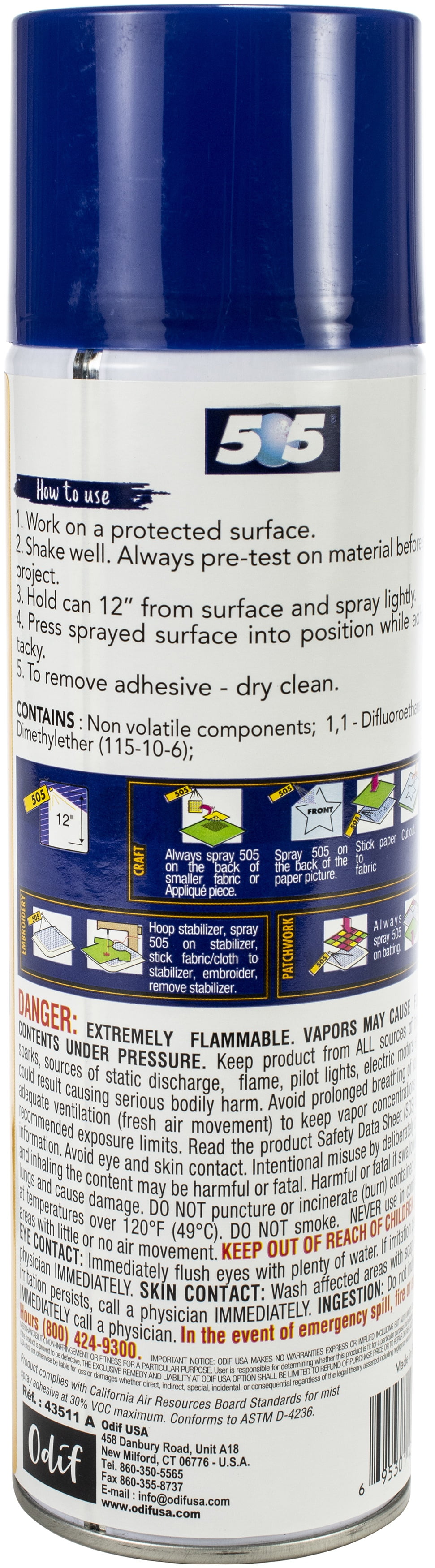  505 Spray & Fix Temporary Fabric Adhesive : Arts