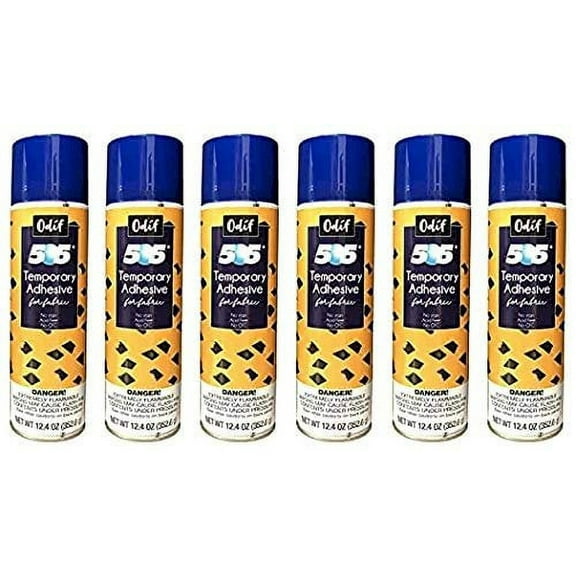Odif USA 505 Spray and Fix Temporary Fabric Adhesive 12.4oz - Pack of 6