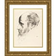 thumbnail image 1 of Odilon Redon 19x24 Gold Ornate Framed and Double Matted Museum Art Print Titled - Edouard Vuillard (1900), 1 of 4