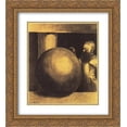 thumbnail image 1 of Odilon Redon 2x Matted 20x22 Gold Ornate Framed Art Print 'The Prisoner (Boulet)', 1 of 2