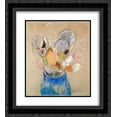 thumbnail image 1 of Odilon Redon 2x Matted 20x24 Black Ornate Framed Art Print 'Bouquet of Flowers', 1 of 2