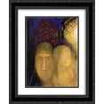 thumbnail image 1 of Odilon Redon 2x Matted 20x24 Black Ornate Framed Art Print 'Woman and Child against a Stained Glass Background', 1 of 2