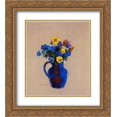 thumbnail image 1 of Odilon Redon 2x Matted 20x24 Gold Ornate Framed Art Print 'Vase of Flowers Pansies', 1 of 2
