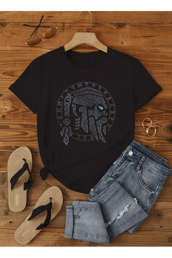Odin God Norse Runes Valhalla Viking Northman Graphic Unisex T-Shirt V14577 up to Size 5XL