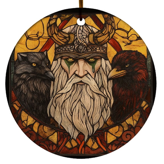 Odin and Hugin, Munin Ornament, Scandinavian Christmas Ornaments 2025, Viking Christmas Ornaments, Celtic Norse Mythology Decor, Christmas Decorations Gifts