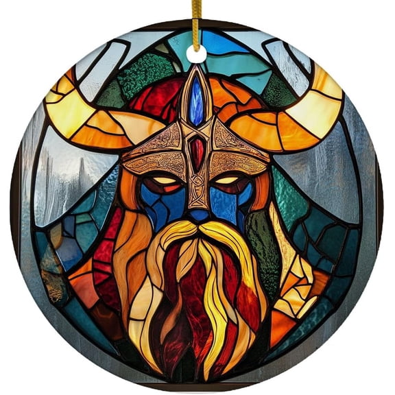 Odin Ornament, Scandinavian Christmas Ornaments 2025, Viking Crows Ornaments, Celtic Norse Mythology Decor, Christmas Decorations Gifts ZO8w02