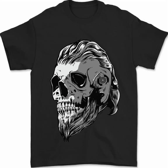Odin Viking Skull Skull Mens T-Shirt