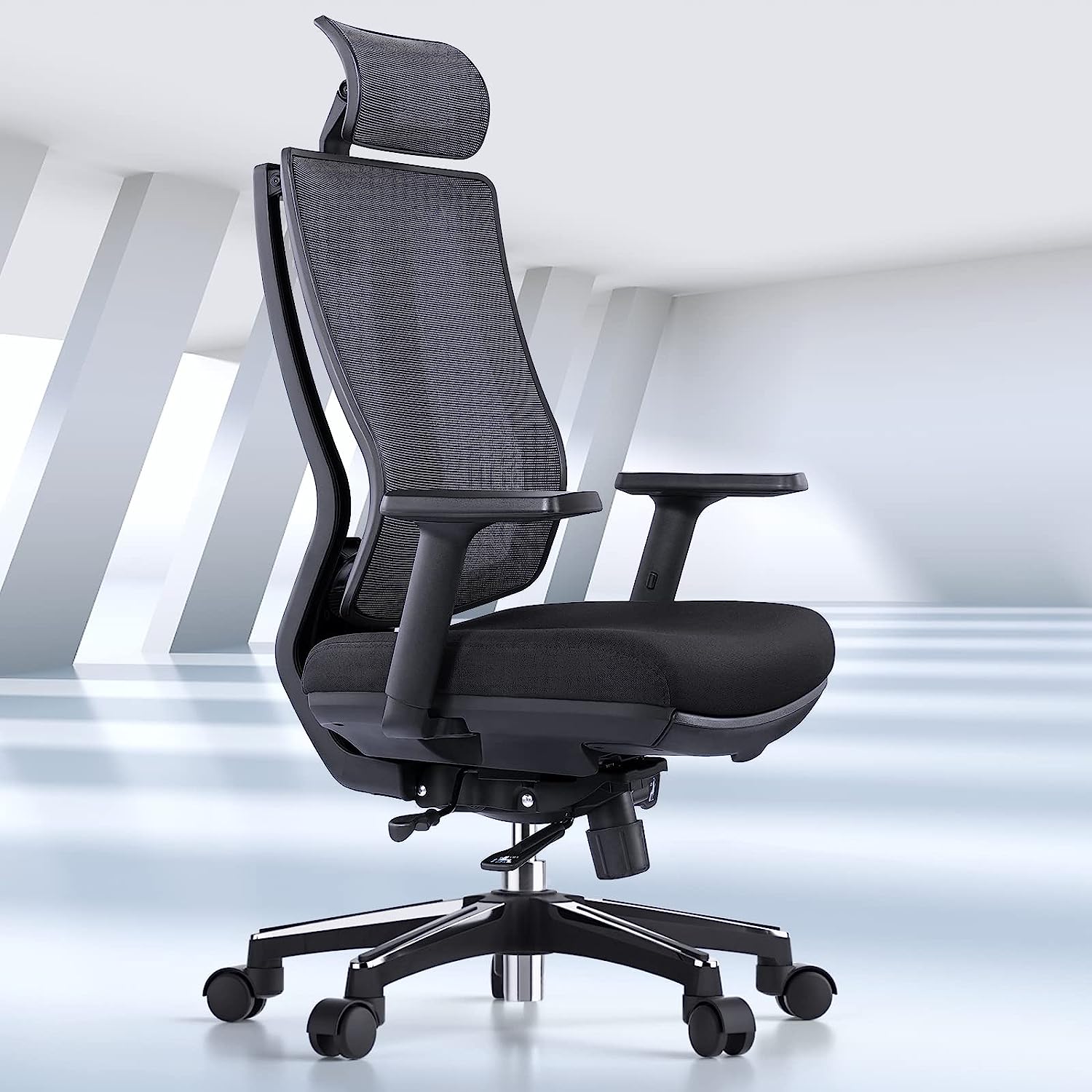 X Rocker Solo RGB Mesh 2.0 Audio Floor Rocking Chair, 30.1" x 15.4" x