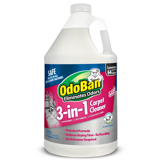 OdoBan 3-in-1 Carpet Cleaner Concentrate, 1 Gallon