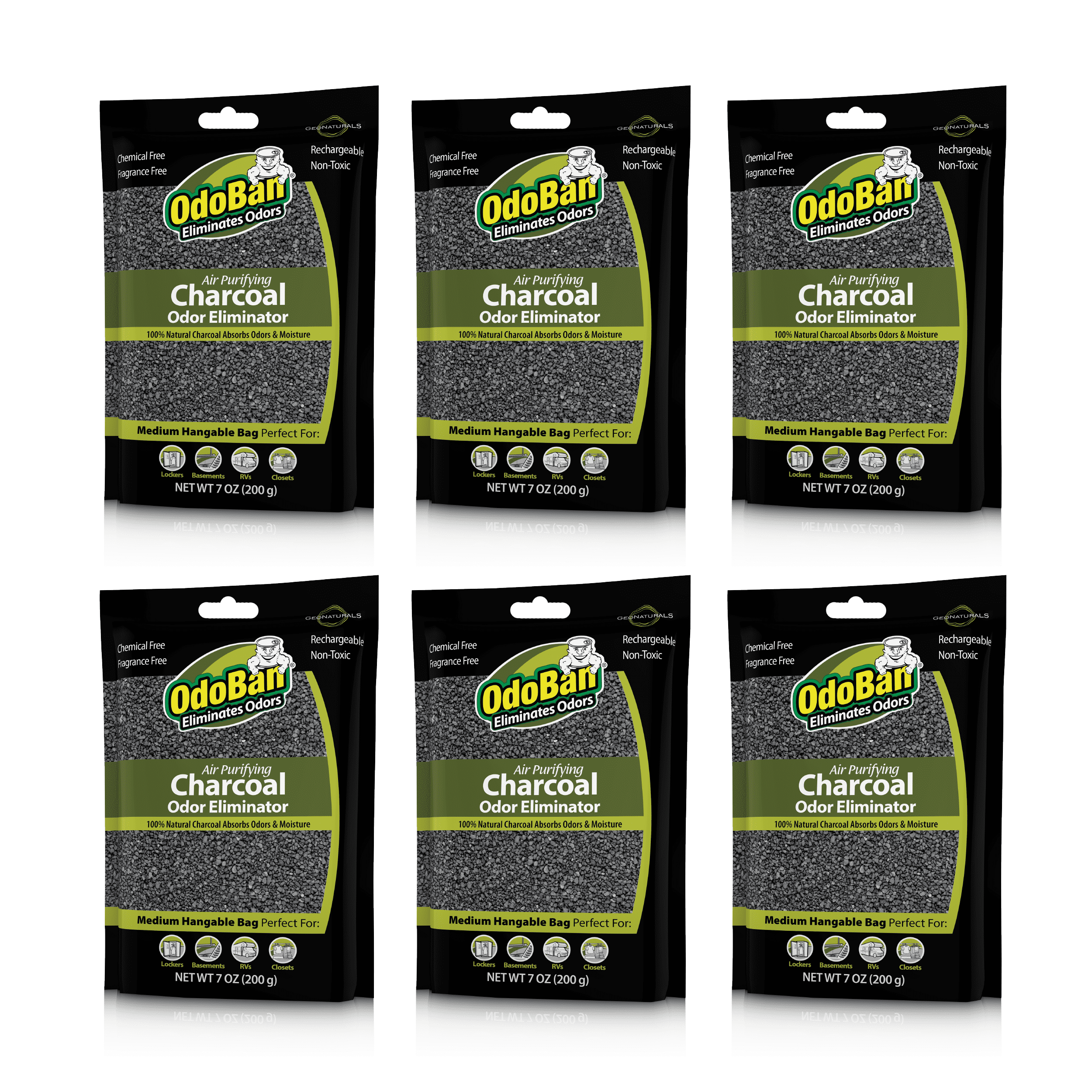 OdoBan Air Purifying Charcoal Natural Odor Eliminator, NonToxic