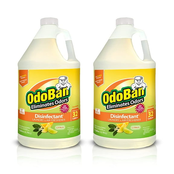OdoBan Disinfectant Concentrate and Odor Eliminator, 2 Gallons, Citrus Scent