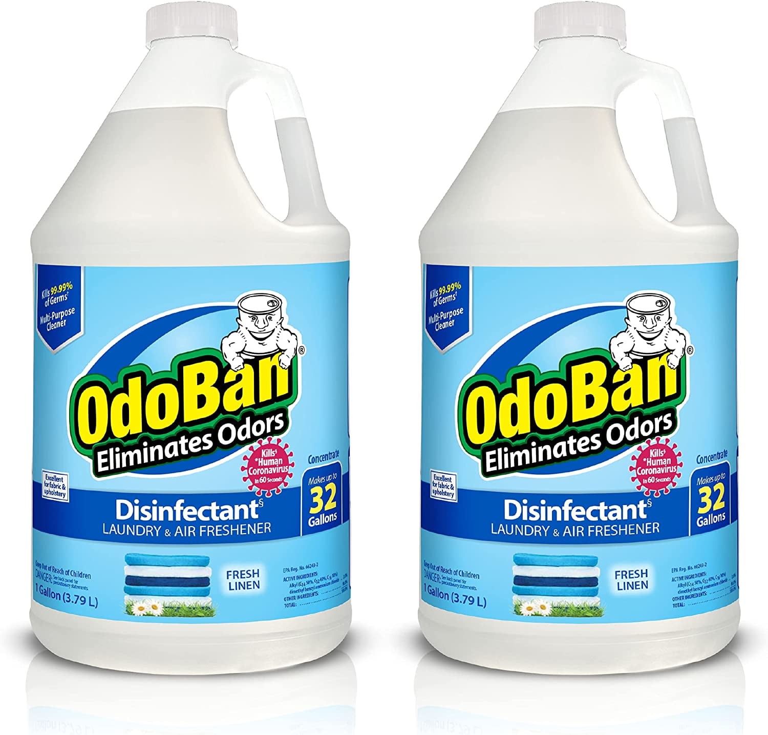 OdoBan MultiPurpose Disinfectant Concentrate, Odor Eliminator, 2 Gal