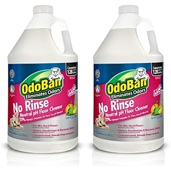 OdoBan No Rinse Neutral pH Floor Cleaner Concentrate, 2 Gal
