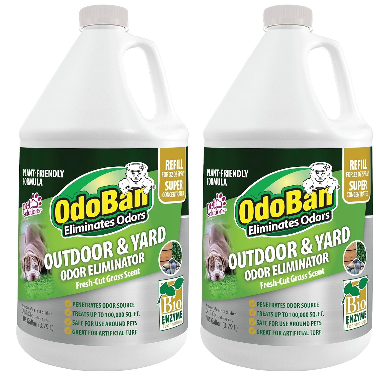 OdoBan Outdoor & Yard Odor Eliminator Super Concentrate Refill, 2 Gallons