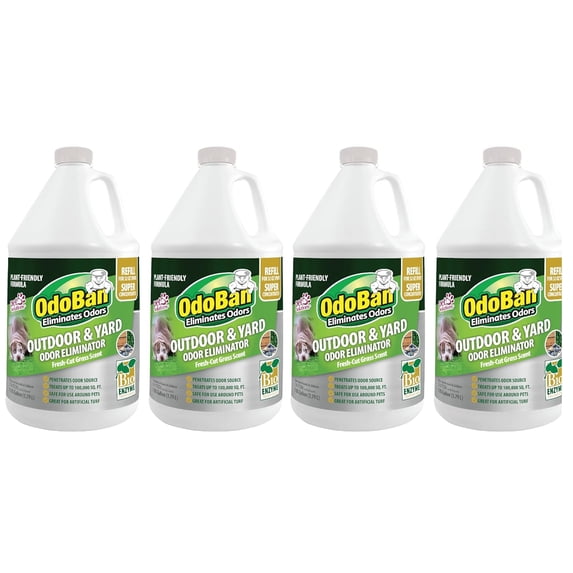 OdoBan Outdoor & Yard Odor Eliminator Super Concentrate Refill, 4 Gallons