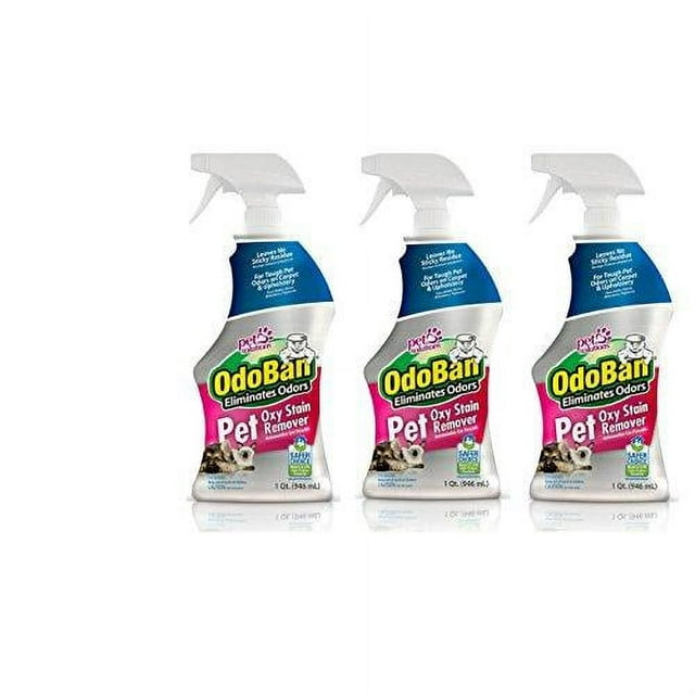 OdoBan Pet Solutions 32oz Spray Bottle Oxy Stain Remover, 3Pack 3 Pack