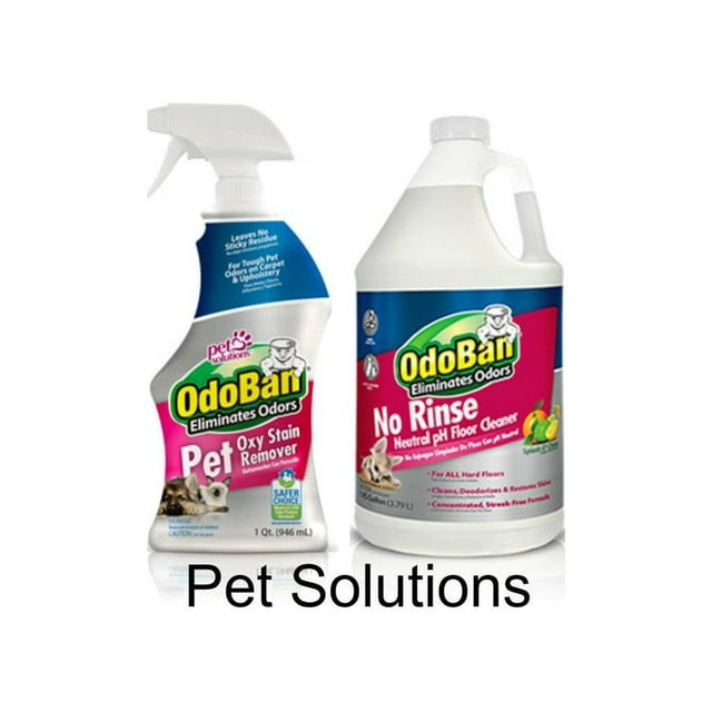 OdoBan Pet Solutions 32oz Spray, 1 Gal Neutral pH Floor Cleaner, Carpet