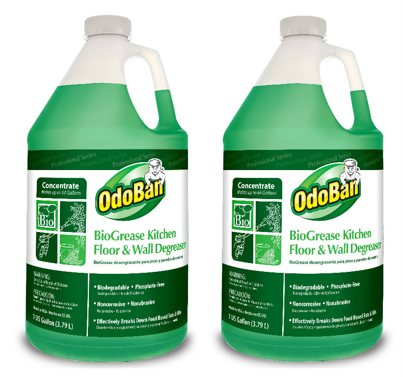 OdoBan Professional Cleaning BioGrease Kitchen Floor and Wall Degreaser