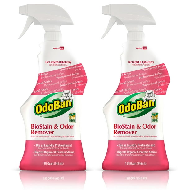 OdoBan Professional Cleaning BioStain and Odor Remover for Carpet and Upholstery, 32 oz Readyto