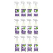 OdoBan Professional Cleaning Eucalyptus BioOdor Digester, 1 Quart Ready-to-Use Spray Organic Odor Counteractant, 12-Pack