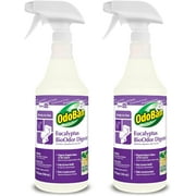OdoBan Professional Cleaning Ready-to-Use BioOdor Digester Harsh Aroma Counteractant, 2-Pack, 32 Ounce Sprays Each, Eucalyptus Scent