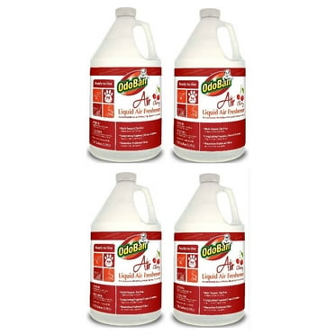 OdoBan Professional Cleaning Ready-to-Use Liquid Air Freshener, Cherry, 1 Gallon, 4-Pack